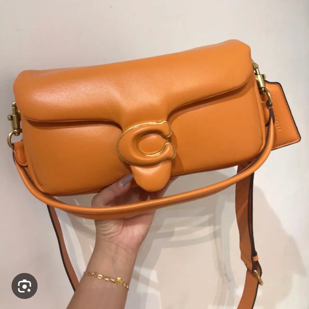 Coach Candied Orange Pillow Tabby Bag